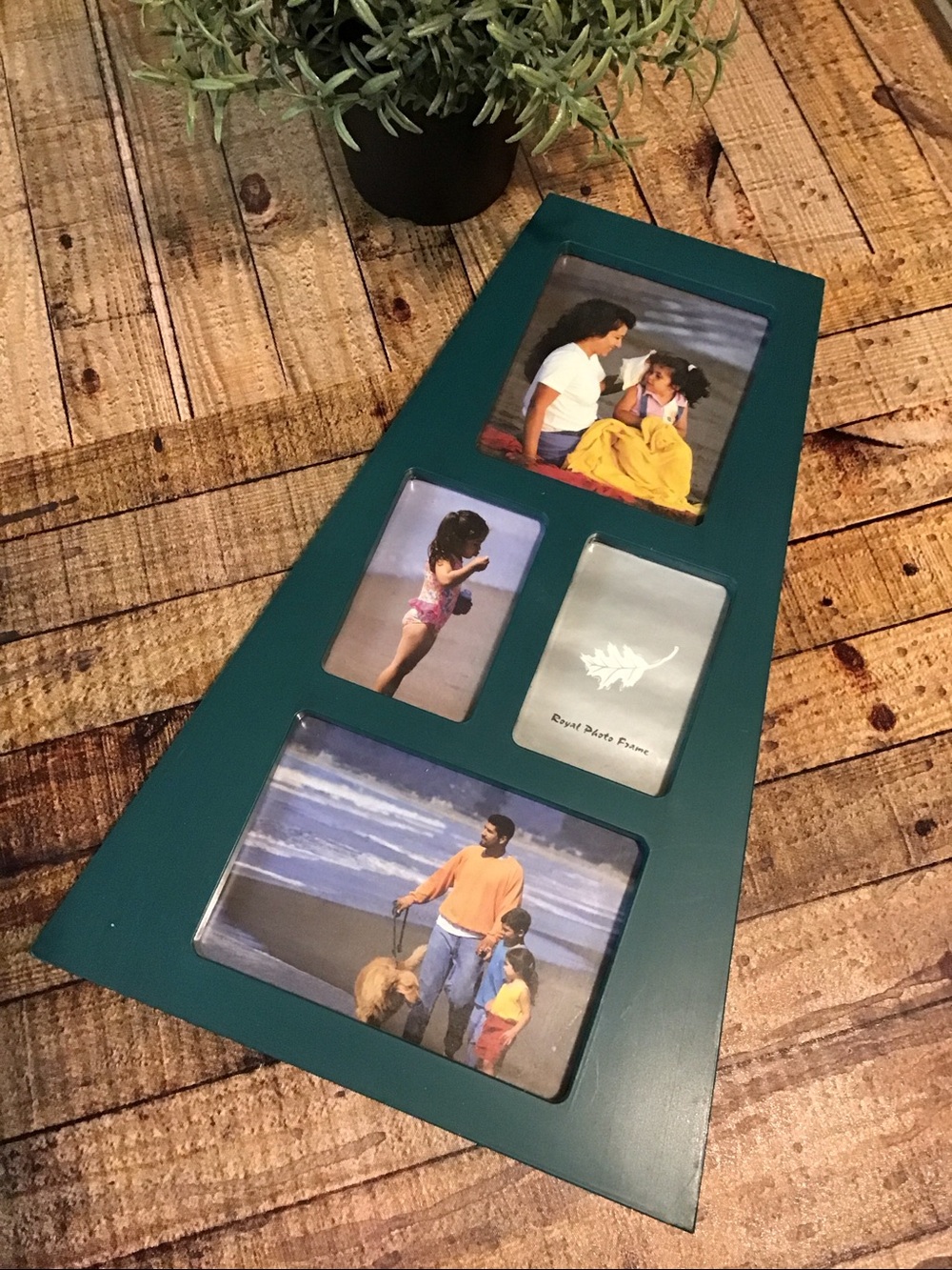 ♥️5/25$ Teal Multi-Opening Photo Frame